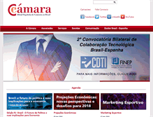 Tablet Screenshot of camaraespanhola.org.br
